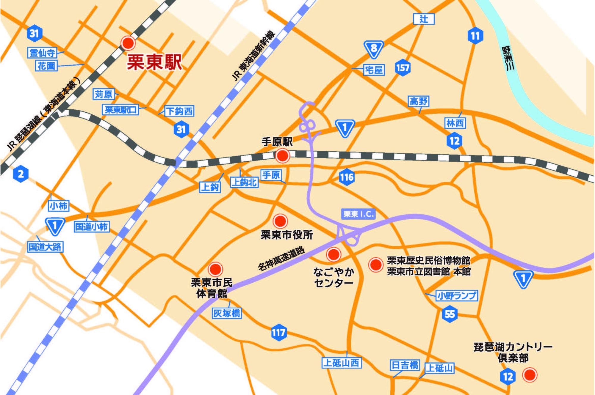 駐車場・バスMAP