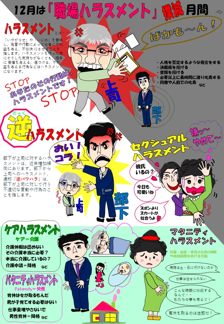 12月はハラスメント撲滅月間