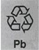 リサイクルマーク（小型シール鉛蓄電池）