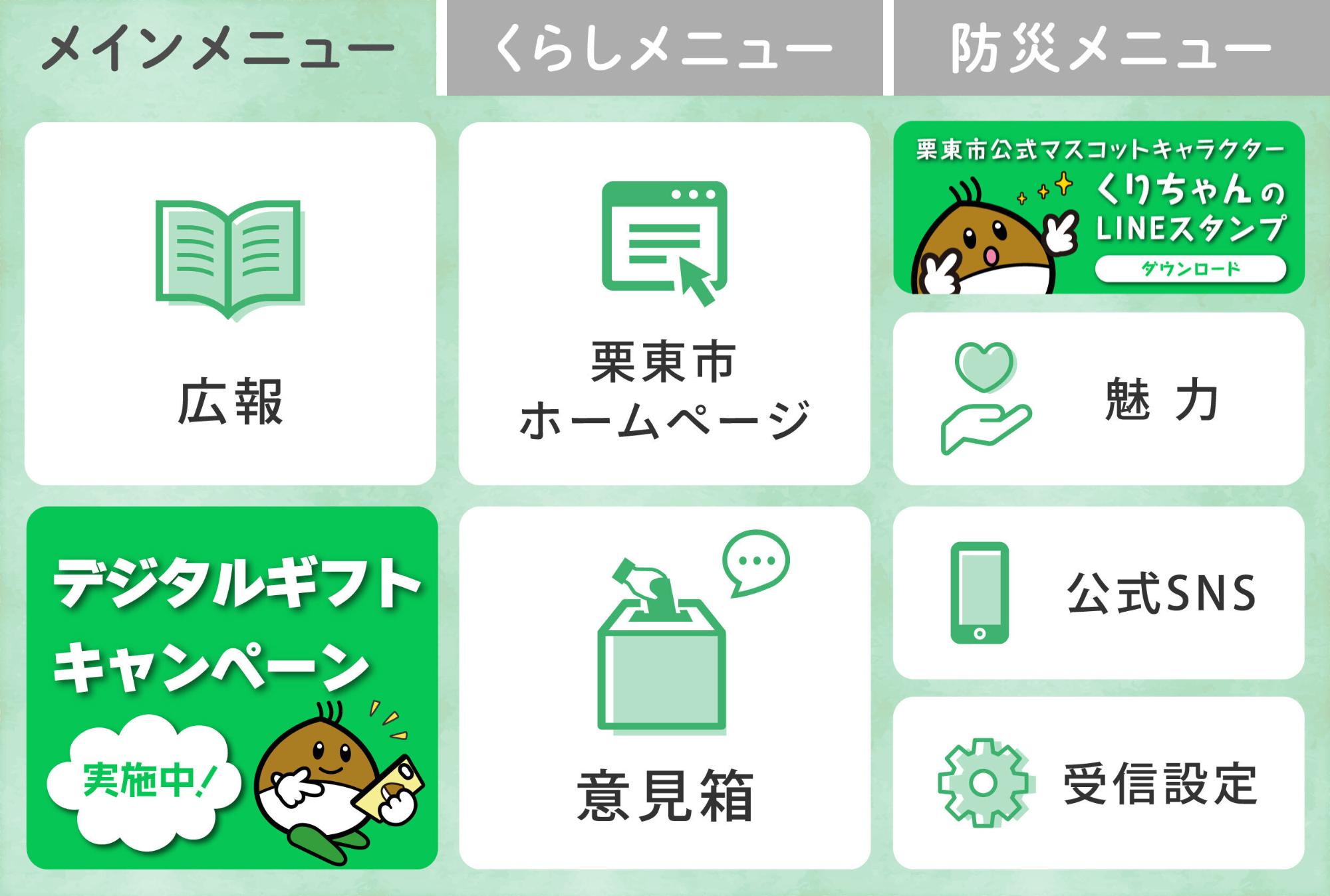 メインメニュー