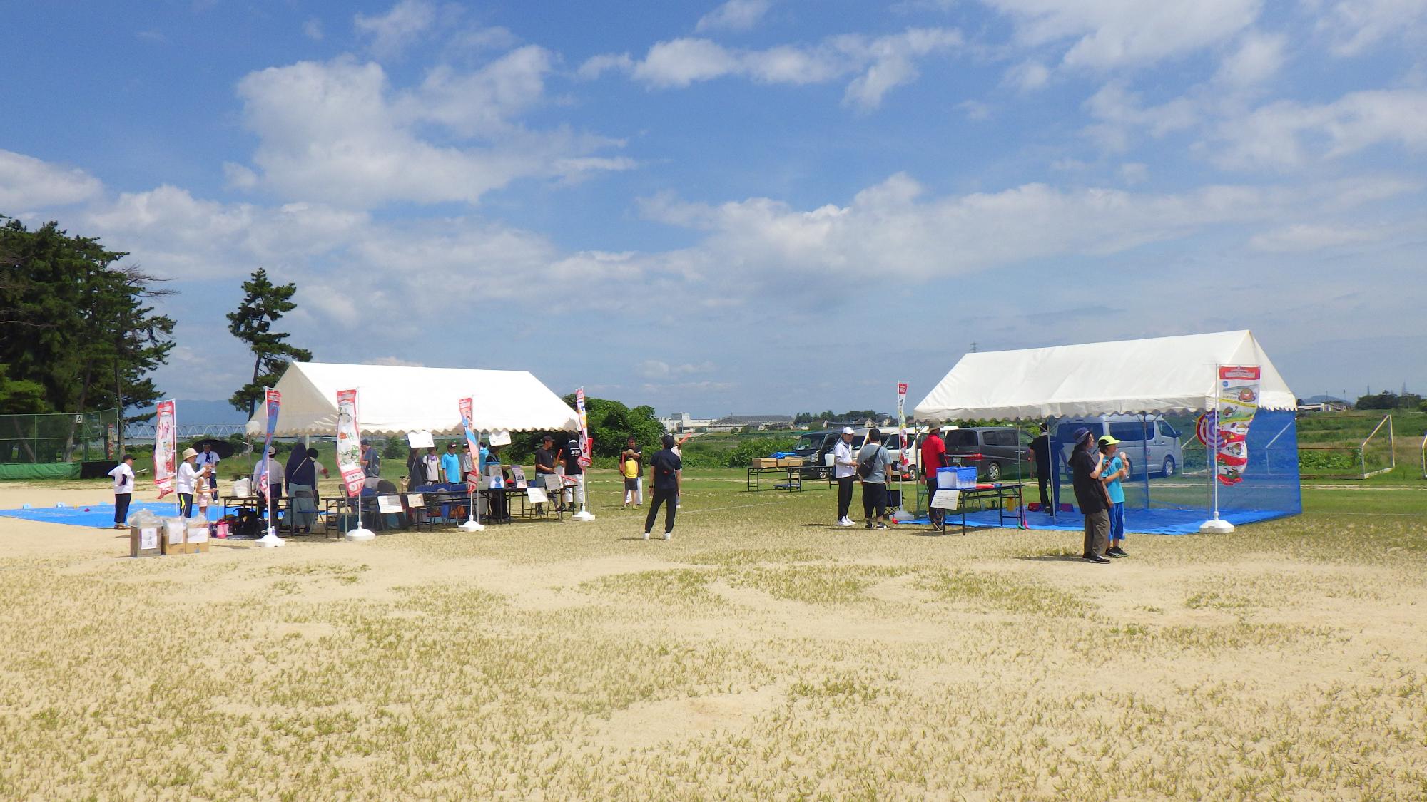 イベントのスポーツ体験ブース