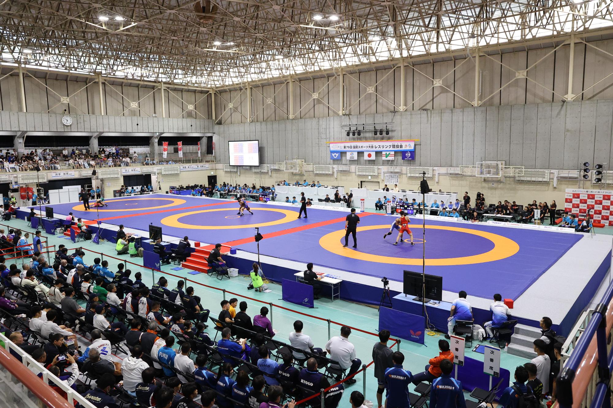 レスリング競技会場全体