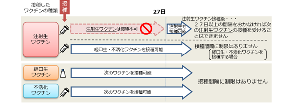 ワクチンの接種間隔