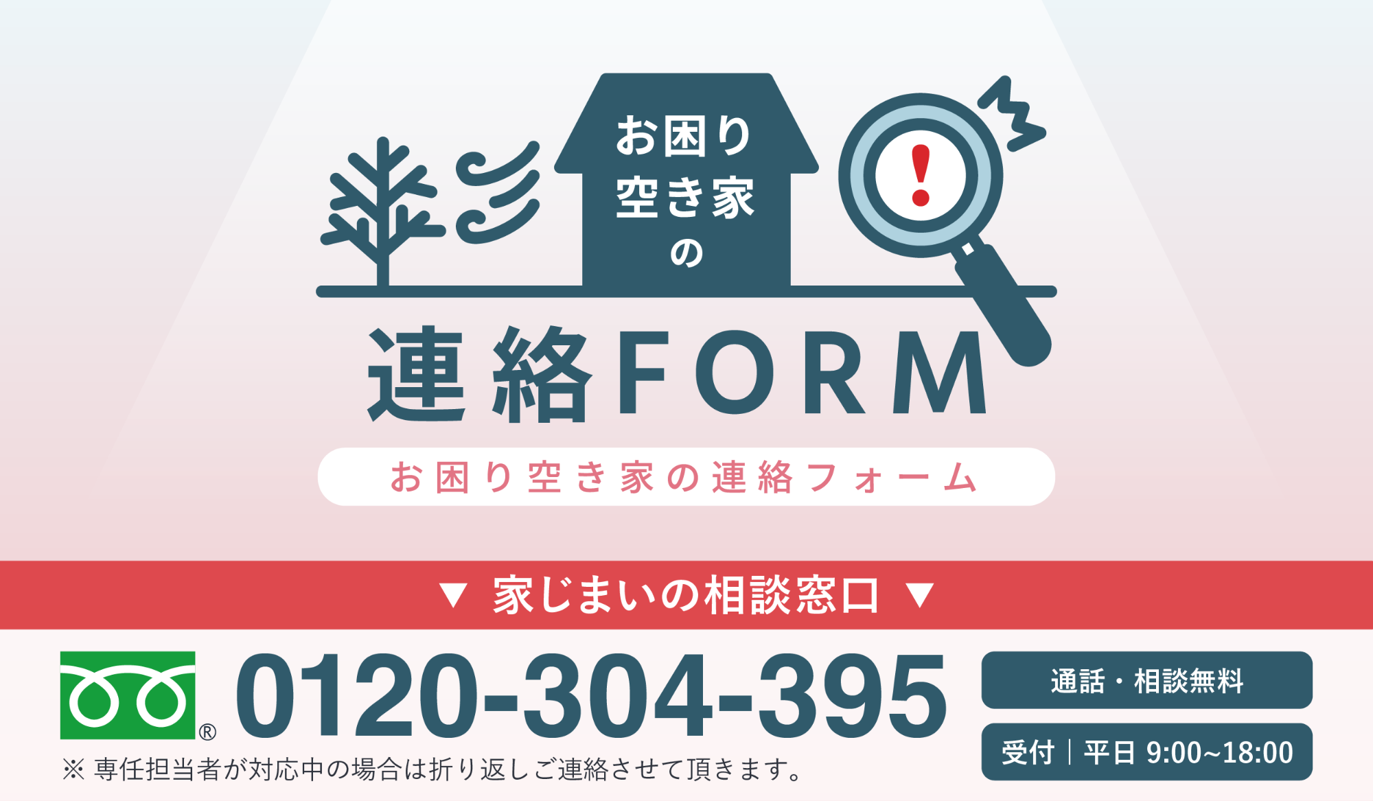 お困り空き家の連絡フォーム