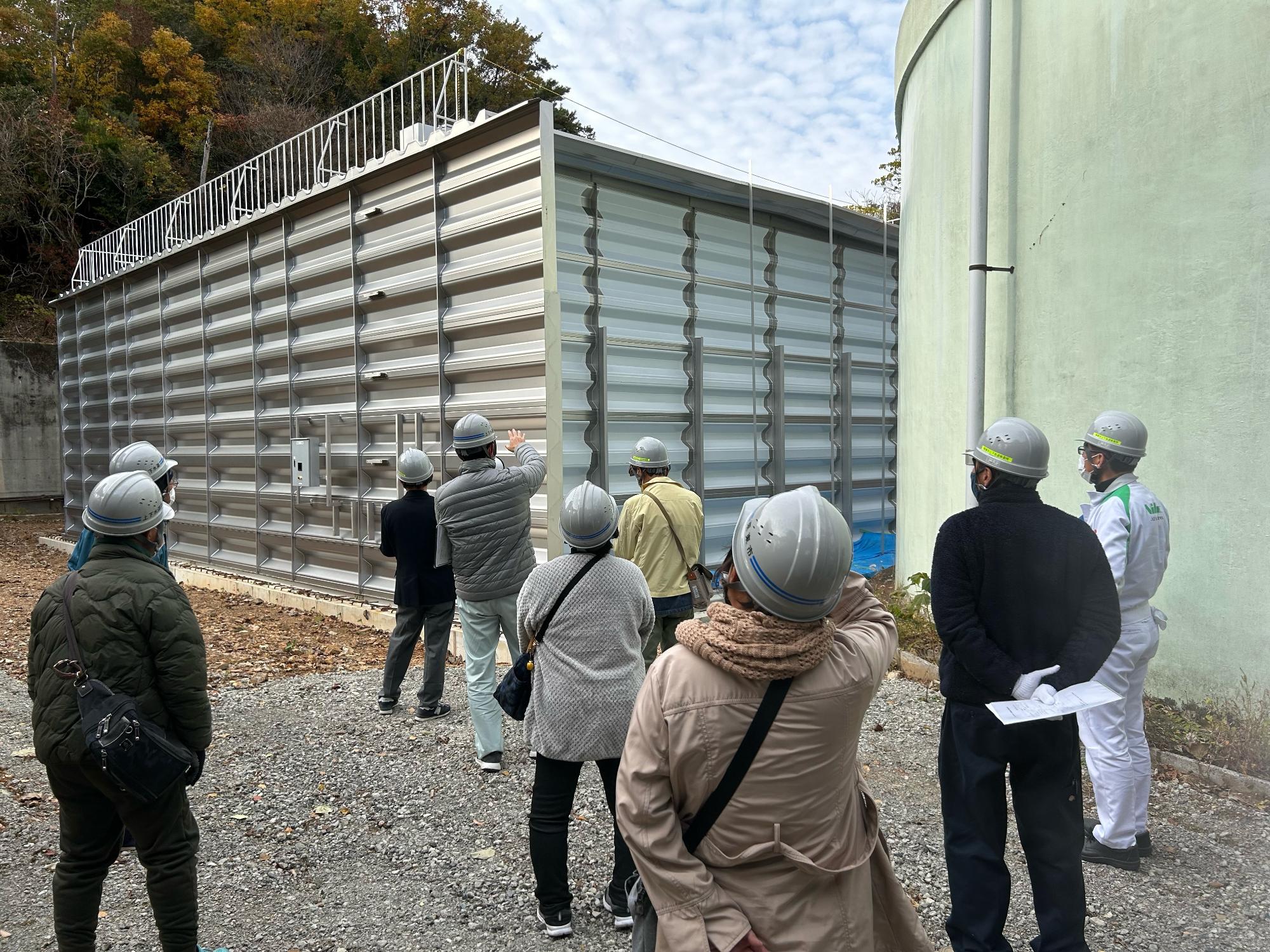 第1高区配水池更新工事現場