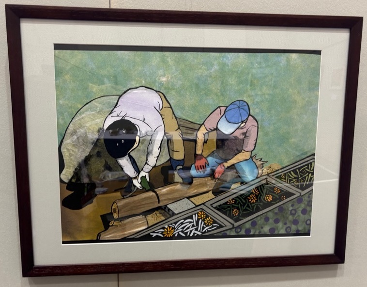 工芸部門特選の写真「庭仕事」