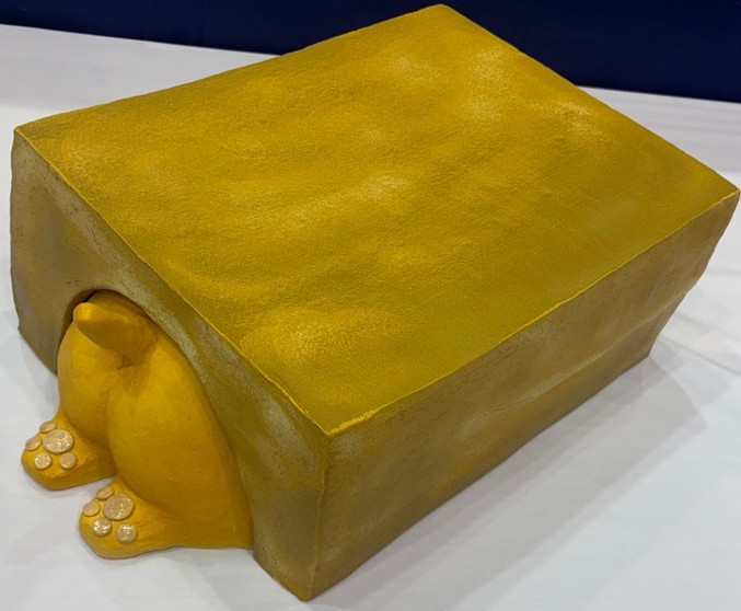 工芸部門佳作の写真「にゃんこホイホイ」