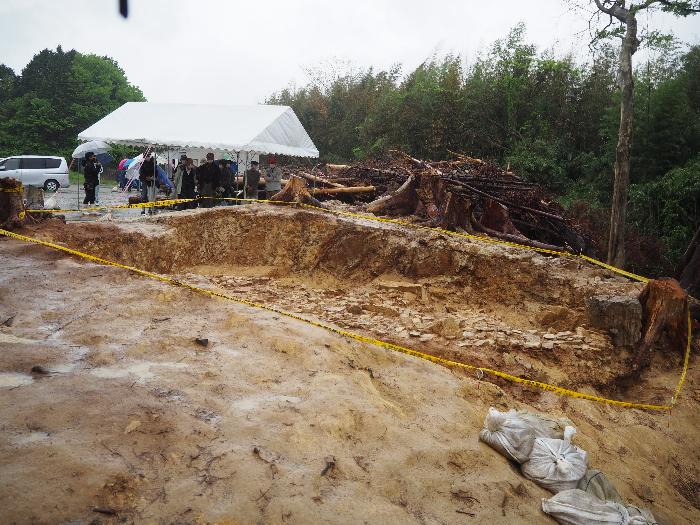 北尾遺跡の現地説明会