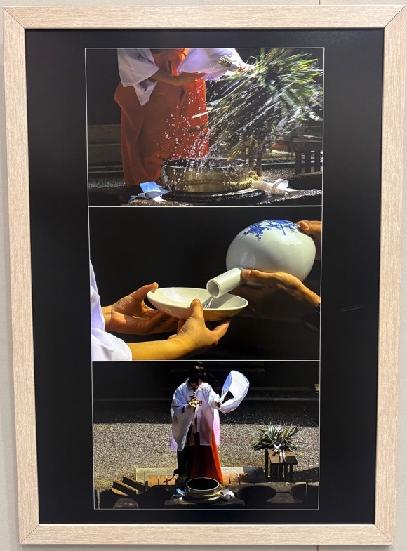 写真部門佳作の写真「湯立神事」