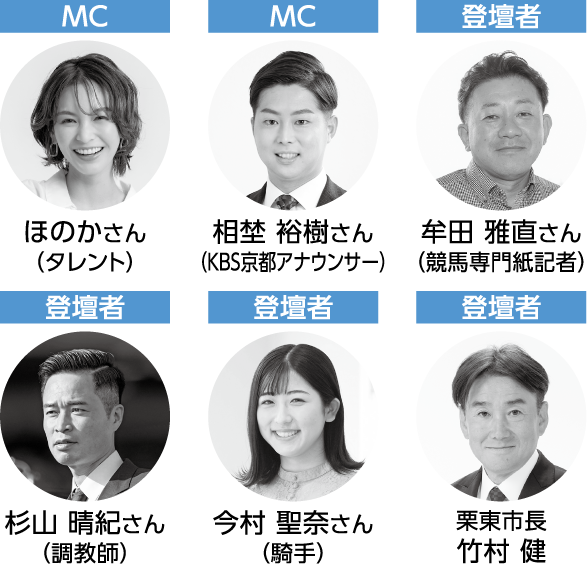 市制施行25周年記念トークセッション 出演者