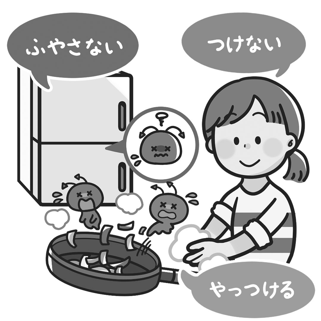 食中毒三原則 イラスト