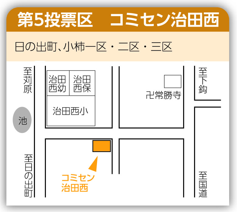 第5投票区 コミセン治田西